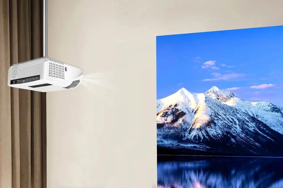 projector for movies on wall